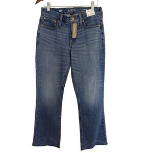 J. Crew Tall Women's 9" Demi-Boot Crop Jeans Mid Rise Size 29 in Clyde Wash NEW